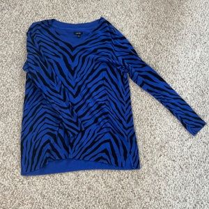 Blue Zebra Sweater